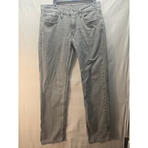 Levi's 514 jeans mens size 32x32 gray denim cowboy straight leg 7208 USED
